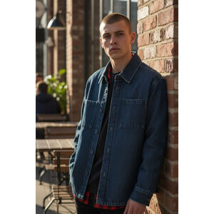 NWT Woolrich Denim Shacket Color: Dark Wash Denim Size: S